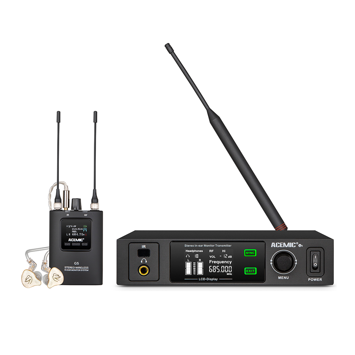 G5B Stereo Wireless In-Ear Monitor System for Singers